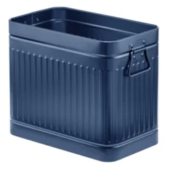 MDesign Metal Rectangle Trash Can Wastebasket, Garbage Bin, Handles -Lunara Bath Store GUEST 0077672f a6e1 4635 8677 1d5c6fe37f7f