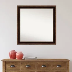 30" X 30" Non-Beveled Corded Bathroom Wall Mirror Bronze - Amanti Art 16 30" X 30" Non-Beveled Corded Bathroom Wall Mirror Bronze - Amanti Art -Lunara Bath Store GUEST 0090dfb0 ad80 4c30 8456 821f5f491e34