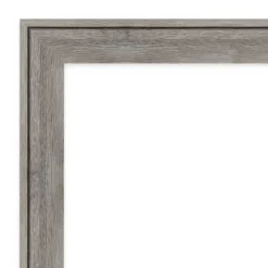 43" X 32" Non-Beveled Regis Barn Wood Gray Wood Bathroom Wall Mirror - Amanti Art -Lunara Bath Store GUEST 06536bf4 4ccb 49d1 9c2f 48213babc0d0