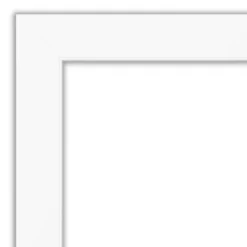 44" X 33" Non-Beveled Cabinet Bathroom Wall Mirror White - Amanti Art -Lunara Bath Store GUEST 078b3e24 e309 4c0d bd47 dd8f2d17479c