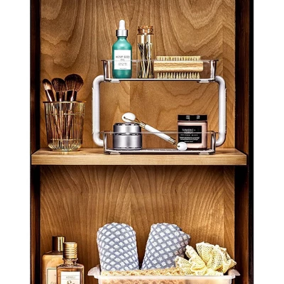 2 Tier Bathroom Tray Organizer - Madesmart 4 2 Tier Bathroom Tray Organizer - Madesmart - Image 2