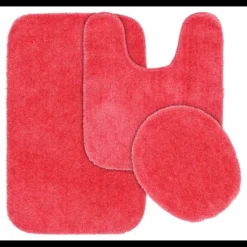 3pc Traditional Nylon Washable Bathroom Rug Set - Garland Rug -Lunara Bath Store GUEST 08640017 0b8e 4a70 8682 a231eea662c4