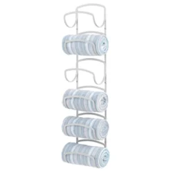 MDesign Metal Wall Mount Bathroom Towel Rack Holder, 6 Levels -Lunara Bath Store GUEST 09e4b460 6723 48ee 9a4d e484c9b9e066