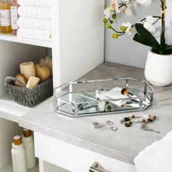 Octangular Design Bathroom Tray Chrome - Home Details -Lunara Bath Store GUEST 0c8a1af2 a2d3 4b7f 9fbc f8850d106353