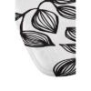 Julia Da Rocha Leaves Memory Foam Bath Mat Black/White - Deny Designs