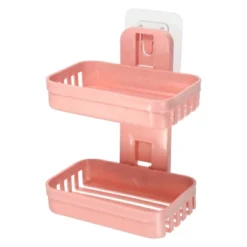 Unique Bargains Plastic Soap Dish Keep Soap Dry Soap Cleaning Storage Drill Free Soap Holder For Home Bathroom Kitchen 1 Pc -Lunara Bath Store GUEST 0ed7d62d aab4 4aef b207 7f08a677cb1e