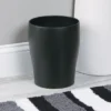 MDesign Modern Small Round Metal Trash Can Wastebasket, Garbage Bin -Lunara Bath Store GUEST 0f479254 6d4e 47dc 850e cfe74058a7ab