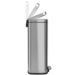 ITouchless Step Pedal Kitchen Trash Can With AbsorbX Odor Filter And Removable Inner Bucket 8 Gallon Rectangular Stainless Steel -Lunara Bath Store GUEST 10a30562 21ee 4b4d 8255 0d53280731c6