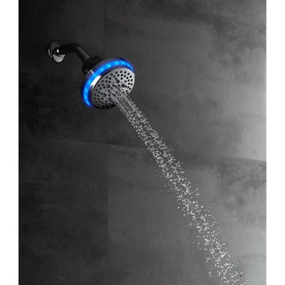 2.5 GPM Four Function Wall Mount Wave Sensor Shower Head With Temp LED - Tosca 4 2.5 GPM Four Function Wall Mount Wave Sensor Shower Head With Temp LED - Tosca - Image 2