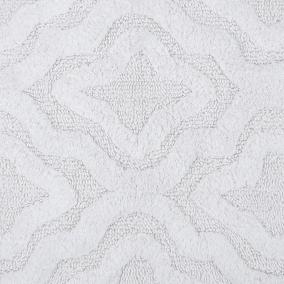 Link Bath Rug 220 GSF Soft Plush Cotton Non Skid Back White By Knightsbridge 4 Link Bath Rug 220 GSF Soft Plush Cotton Non Skid Back White By Knightsbridge - Image 2