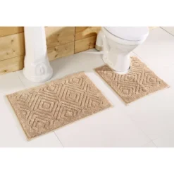 Trier Collection Ultra Soft Cotton & Polyester Bath Rug - Better Trends -Lunara Bath Store GUEST 16d85a0d ec61 4103 bc00 819b93fa13aa