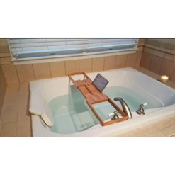 Bamboo Bath Caddy Brown - Hastings Home -Lunara Bath Store GUEST 1809a4cb efe3 41a4 9583 0ba2f8f5a3ce