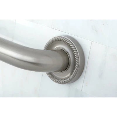 16" Camelon Decorative Grab Bar Brushed Nickel - Kingston Brass 3 16" Camelon Decorative Grab Bar Brushed Nickel - Kingston Brass