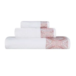Medallion Ultra-Soft Cotton Highly Absorbent 3 Piece Jacquard Towel Set By Blue Nile Mills -Lunara Bath Store GUEST 1b59e3f0 2f9d 4c4a 8e6f 3da5f1f8913b