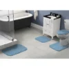 4pc Shaggy Nylon Washable Bathroom Rug Set Basin Blue - Garland Rug -Lunara Bath Store GUEST 1c822da2 3c9b 4871 8326 c38c589859a3