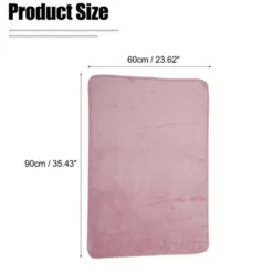 Unique Bargains Solid Color Pattern Bathroom Rugs Polyester Bath Mat Machine Washable Pink 90x60cm -Lunara Bath Store GUEST 1d5fa7ff bd31 41ba 8edb 721064d1832c