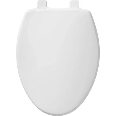 Caswell Never Loosen Elongated Antimicrobial Plastic Soft Close Toilet Seat White - Mayfair By Bemis 3 Caswell Never Loosen Elongated Antimicrobial Plastic Soft Close Toilet Seat White - Mayfair By Bemis