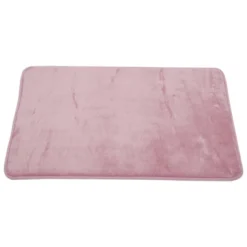 Unique Bargains Solid Color Pattern Bathroom Rugs Polyester Bath Mat Machine Washable Pink 90x60cm -Lunara Bath Store GUEST 1ec8c9a6 6a57 4a67 81d4 d892f8be91aa