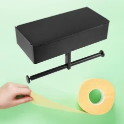 Unique Bargains Wall-Mount For Kitchen Bathroom Toilet Double Roll Tissue Holder Black 1 Pcs 11 Unique Bargains Wall-Mount For Kitchen Bathroom Toilet Double Roll Tissue Holder Black 1 Pcs -Lunara Bath Store GUEST 26248b1e e30b 48aa 899c 353848f89923