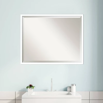 29" X 23" Svelte Framed Bathroom Vanity Wall Mirror White - Amanti Art 7 29" X 23" Svelte Framed Bathroom Vanity Wall Mirror White - Amanti Art - Image 5