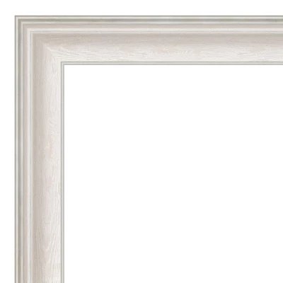 43" X 32" Non-Beveled Trio White Wash Silver Bathroom Wall Mirror - Amanti Art 4 43" X 32" Non-Beveled Trio White Wash Silver Bathroom Wall Mirror - Amanti Art - Image 2