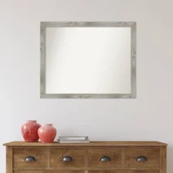 31" X 25" Non-Beveled Dove Square Bathroom Wall Mirror Gray Wash - Amanti Art -Lunara Bath Store GUEST 2ccc4ef1 e4c9 457b 939a 5778a98bb57a