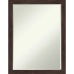 Amanti Art Fresco Petite Bevel Wood Bathroom Wall Mirror -Lunara Bath Store GUEST 2e502a56 4c2d 4a1a ac7a 929eae13f38f