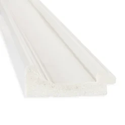 24" X 30" Non-Beveled Ridge White Bathroom Wall Mirror - Amanti Art