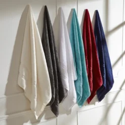 Smart Dry 4 Piece Plush Quick-Drying Highly-Absorbent Solid 100% Cotton Bath Towel Set By Blue Nile Mills -Lunara Bath Store GUEST 2feca901 8c78 4f75 b105 97f5427b5d12