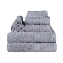 8 Piece Assorted Bath Towel Set, Rayon From Bamboo And Cotton, Ultra-Soft Plush Quick Drying, Solid Terry Towels With Dobby Border By Blue Nile Mills 25 8 Piece Assorted Bath Towel Set, Rayon From Bamboo And Cotton, Ultra-Soft Plush Quick Drying, Solid Terry Towels With Dobby Border By Blue Nile Mills -Lunara Bath Store GUEST 30553dc8 0be0 47be bbb4 33ffed6b7f62