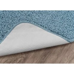 4pc Shaggy Nylon Washable Bathroom Rug Set Basin Blue - Garland Rug -Lunara Bath Store GUEST 33280836 a3a7 4ccc 87e7 a695bd9cd609