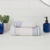 Pattern Filled Stripe Towel Blue - Threshold™ -Lunara Bath Store GUEST 339c2bf3 57c6 4880 b08b a8dc514adbbf