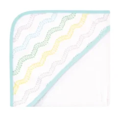 Luvable Friends Baby Unisex Cotton Terry Hooded Towels, Basic Elephant, One Size