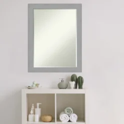 Brushed Petite Bevel Bathroom Wall Mirror -Lunara Bath Store GUEST 36845a66 60fc 4ff3 a419 06b33873e80e