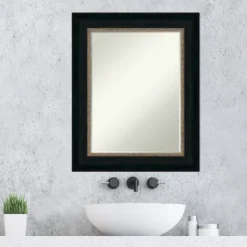 Amanti Art Paragon Bronze Petite Bevel Bathroom Wall Mirror 30.5 X 24.5 In. -Lunara Bath Store GUEST 37b68a22 360b 4100 9d99 ac9369b5546b