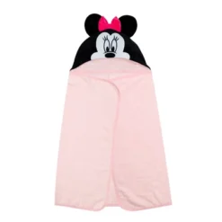 Lambs & Ivy Disney Baby Minnie Mouse Pink Cotton Hooded Baby Bath Towel -Lunara Bath Store GUEST 38618a19 59b8 4562 83e6 35a81a72bec7