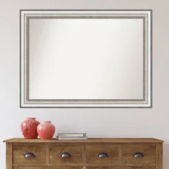 43" X 32" Non-Beveled Salon Silver Bathroom Wall Mirror - Amanti Art 15 43" X 32" Non-Beveled Salon Silver Bathroom Wall Mirror - Amanti Art -Lunara Bath Store GUEST 38ef3836 caef 4072 b19d a1a328f522f7