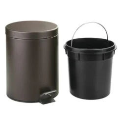 Step Can Wastebasket Bronze - IDESIGN -Lunara Bath Store GUEST 395e3d15 056c 452a 8515 6bb749a77909