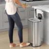 ITouchless Step Pedal Kitchen Trash Can With AbsorbX Odor Filter And Removable Inner Bucket 8 Gallon Rectangular Stainless Steel -Lunara Bath Store GUEST 3a1f4266 3b07 4ef0 ae5a ee651f4f1c7b