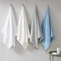6pc Parker Luxury Striped Cotton Towel Set Ivory -Lunara Bath Store GUEST 3a958039 e9a1 4a05 96c2 52324f3491a3
