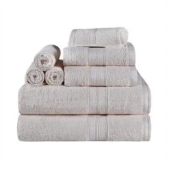 8 Piece Assorted Bath Towel Set, Rayon From Bamboo And Cotton, Ultra-Soft Plush Quick Drying, Solid Terry Towels With Dobby Border By Blue Nile Mills 22 8 Piece Assorted Bath Towel Set, Rayon From Bamboo And Cotton, Ultra-Soft Plush Quick Drying, Solid Terry Towels With Dobby Border By Blue Nile Mills -Lunara Bath Store GUEST 3d57199d 75c9 4fa0 bd03 d50e468ae1ec