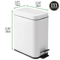 MDesign Step Trash Can, Gallon Garbage Bin, Removable Liner Bucket