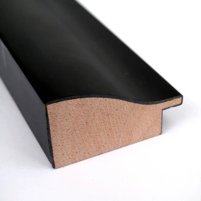 31" X 25" Non-Beveled Steinway Black Scoop Wood Bathroom Wall Mirror - Amanti Art 3 31" X 25" Non-Beveled Steinway Black Scoop Wood Bathroom Wall Mirror - Amanti Art