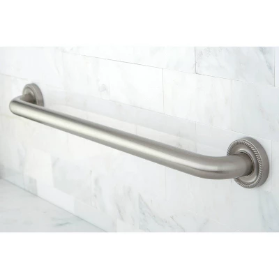16" Camelon Decorative Grab Bar Brushed Nickel - Kingston Brass 4 16" Camelon Decorative Grab Bar Brushed Nickel - Kingston Brass - Image 2
