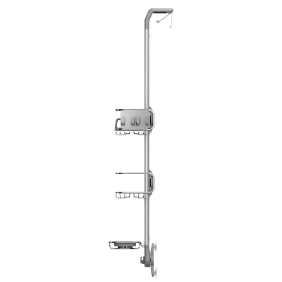 Simplehuman Over Door Shower Caddy Stainless Steel/Anodized Aluminum Silver 8 Simplehuman Over Door Shower Caddy Stainless Steel/Anodized Aluminum Silver - Image 6