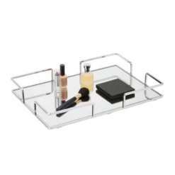 Modern Square Design Bathroom Tray Chrome - Home Details