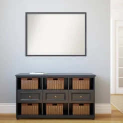 40" X 29" Non-Beveled Eva Thin Bathroom Wall Mirror Black - Amanti Art 13 40" X 29" Non-Beveled Eva Thin Bathroom Wall Mirror Black - Amanti Art -Lunara Bath Store GUEST 44cedf7e 9ff0 4445 8255 693f7a6bc290