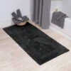 24"x60" 100% Cotton Reversible Bath Mat Black - Hastings Home -Lunara Bath Store GUEST 45010c6b 89d3 482f a889 57b961a3fb6c