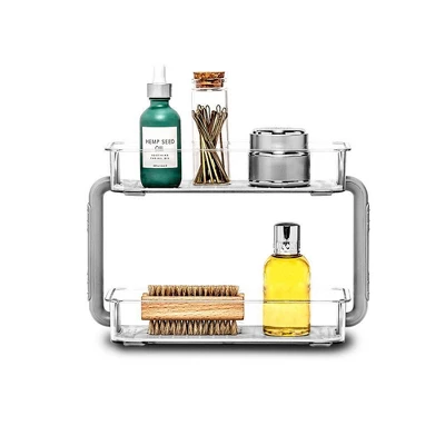 2 Tier Bathroom Tray Organizer - Madesmart 3 2 Tier Bathroom Tray Organizer - Madesmart