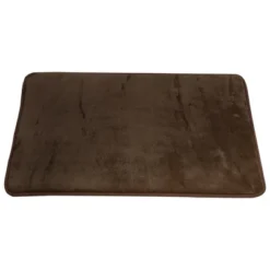 Unique Bargains Solid Color Pattern Bathroom Rugs Polyester Bath Mat Machine Washable Brown 90x60cm -Lunara Bath Store GUEST 456c0e5b ef95 4364 bdaa cc735d4dd708